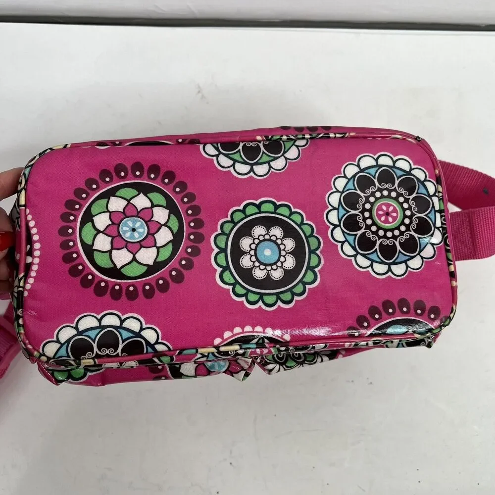 Vera Bradley Pink Cupcakes Insulated Cooler Lunch‎ Box Bag Tote Retired One Size